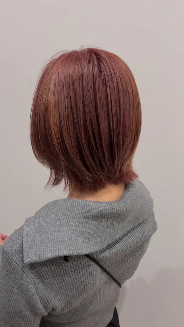 カラー セミロング カット ヘアカラー トリートメント 柔らかハイトーン/ 美髪💙ྀི/ミナルのヘアスタイル