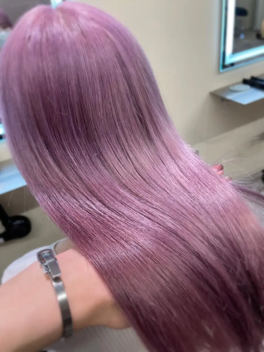 ロング カット ヘアカラー トリートメント 韓国レイヤー🇰🇷 美髪縮毛矯正🫧拓海のヘアスタイル