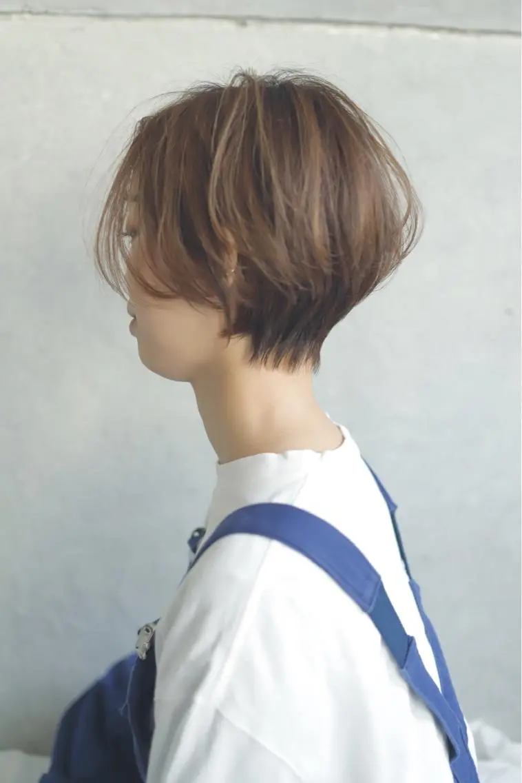 ショート ショートヘア カット ヘアカラー 縮毛矯正 トリートメント ayane⭐️ボブ・ ショート・パーマのヘアスタイル