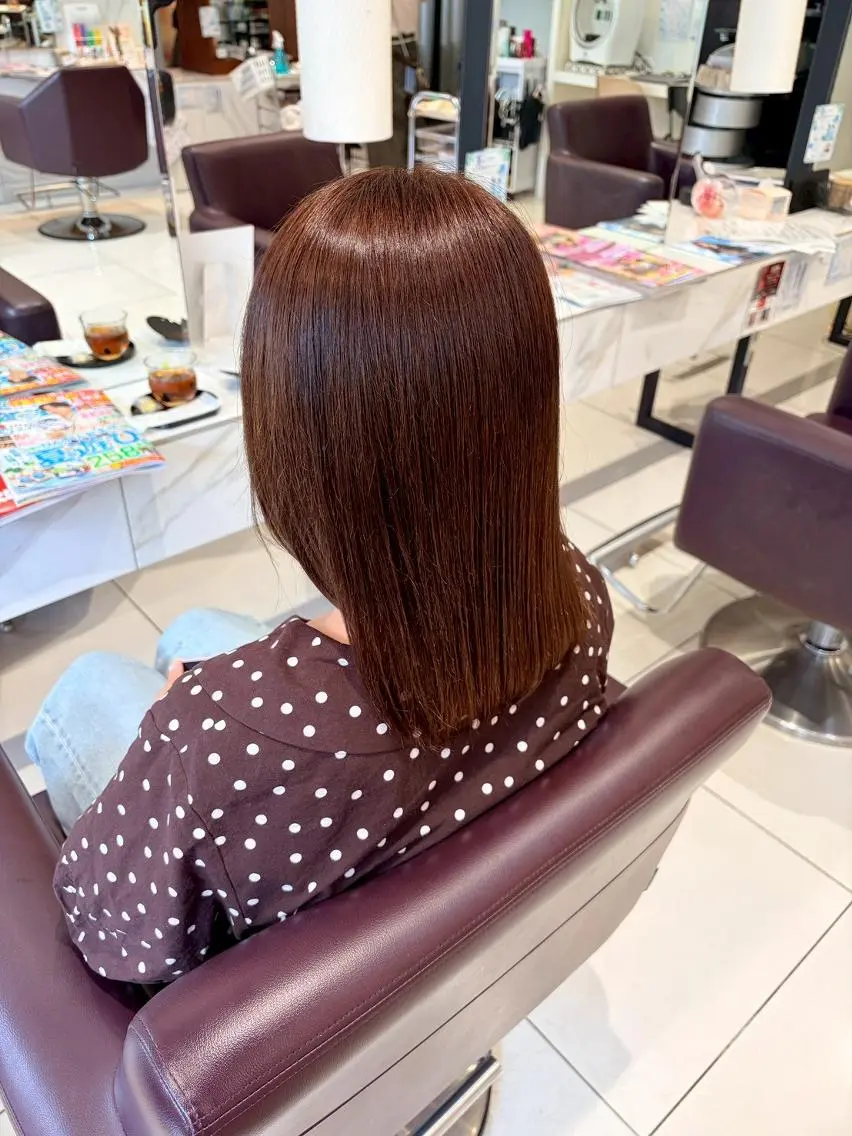 ミディアム カラー ブラウンカラー 韓国風カラー 韓国風ヘア カペリベラ 🌸藤本さくら🌸のヘアスタイル