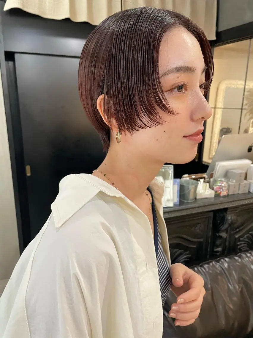 ショート カラー ショート・ボブ ・ウルフ✂︎IMAIのヘアスタイル