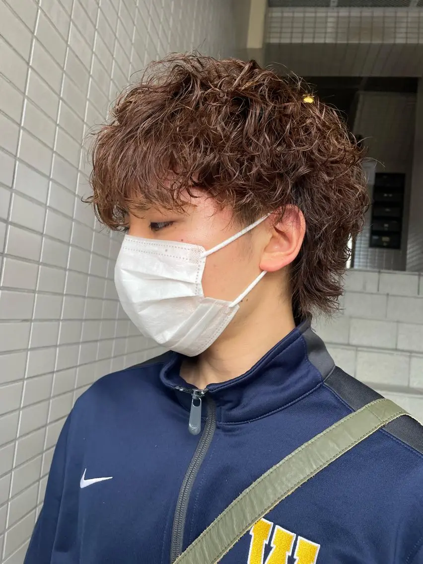 パーマ メンズ カット パーマ 大阪メンズ 美容師井上智博のヘアスタイル
