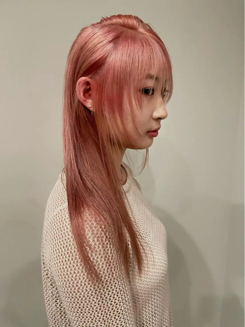 ミディアム カラー カット ヘアカラー トリートメント ブリーチ🧚 ボブ✍️レイヤーのヘアスタイル