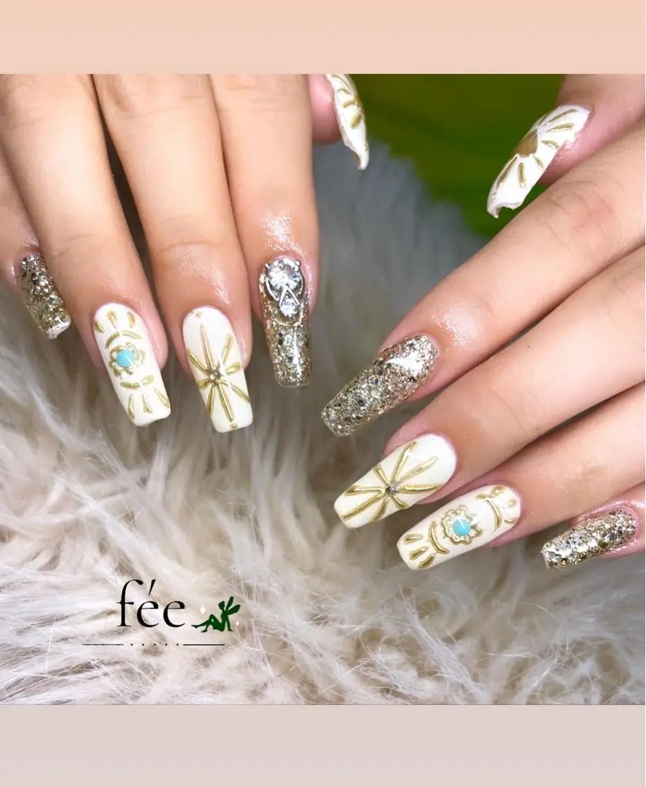 ネイル フットネイル ジェルネイル マグネットネイル ミラーネイル パラジェル nail salon fee（フィー）のネイルデザイン