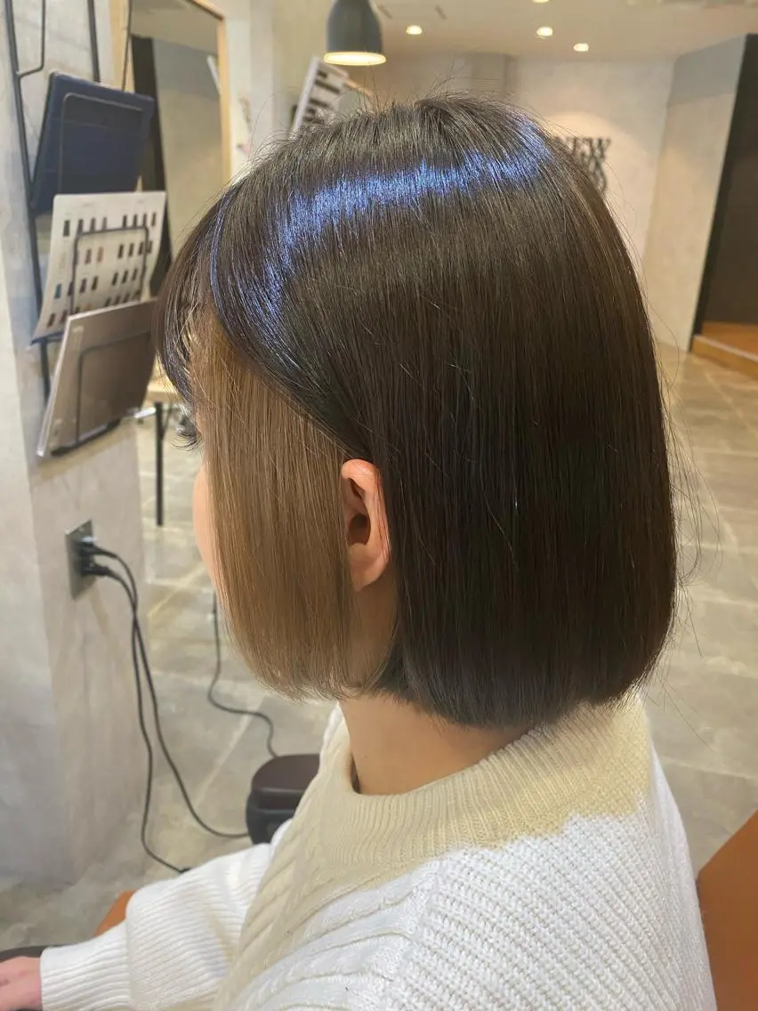 ショート カラー インナーカラー ヘアカラー トリートメント KAITOH ATSUSHIのヘアスタイル