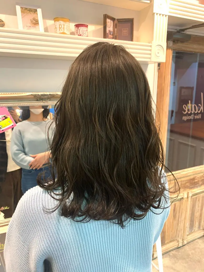 セミロング ヘアカラー トリートメント ヘッドスパ ヘアセット 大宮/山口 竣也のヘアスタイル