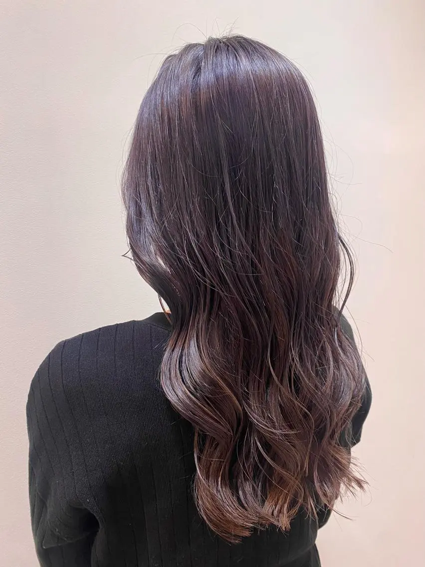 ロング カラー バレイヤージュ ブリーチ ケアブリーチ デザインカラー ダブルカラー カット ヘアカラー トリートメント ♡オシャ髪♡AI ✂️newi町田のヘアスタイル