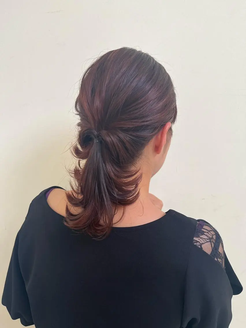 セミロング ヘアセット マンツーマン 縮毛矯正/マユコのヘアスタイル