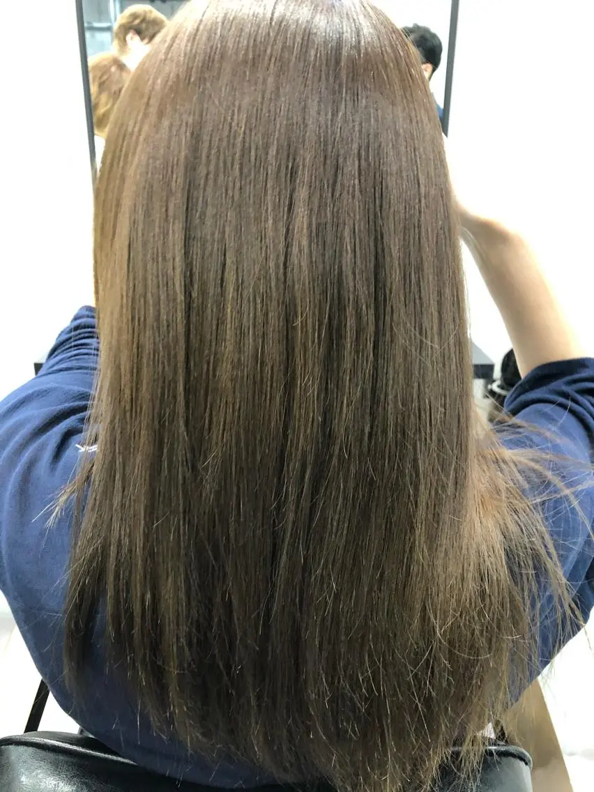 セミロング カラー ベージュカラー オリーブベージュ レイヤー×髪質改善✨ 渋谷/佐藤侑哉のヘアスタイル