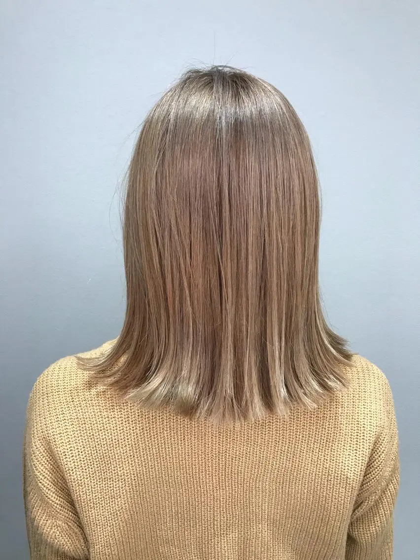 カラー ベージュカラー ミルクティーベージュ 清水 健斗のヘアスタイル
