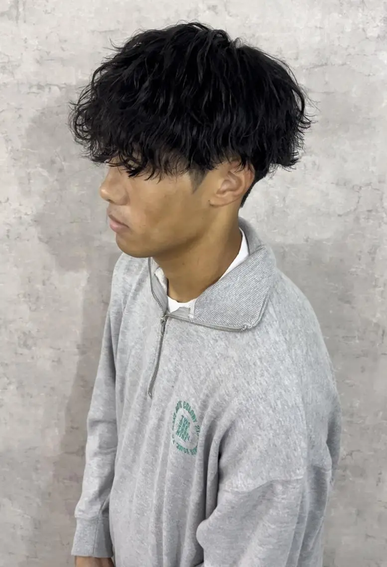 ミディアム ミディアムパーマ カット パーマ トリートメント ヘアセット Men's Eir Kodamaのヘアスタイル