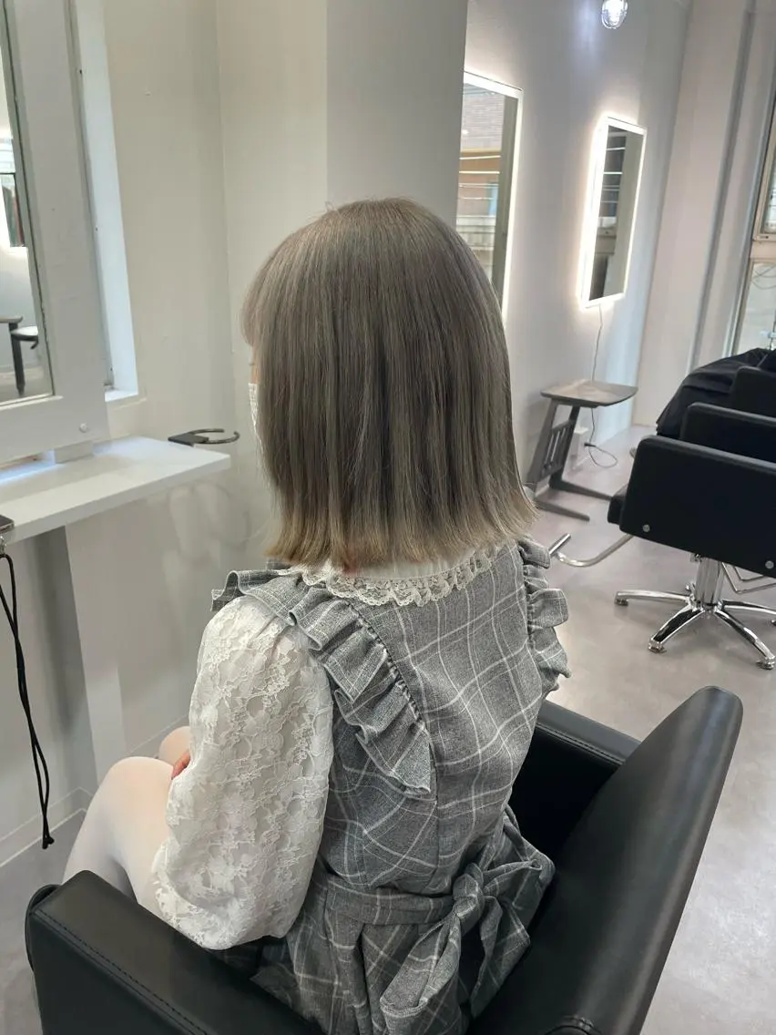 ミディアム カラー ヘアアレンジ メンズ メンズブリーチ メンズハイトーン ブリーチ ケアブリーチ デザインカラー Cielro/ダブル カラー/西田咲希のヘアスタイル