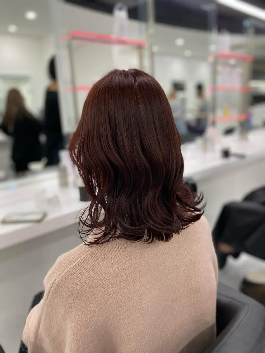 ミディアム カラー ヘアアレンジ ブリーチなしトレンド SHUSAKUのヘアスタイル