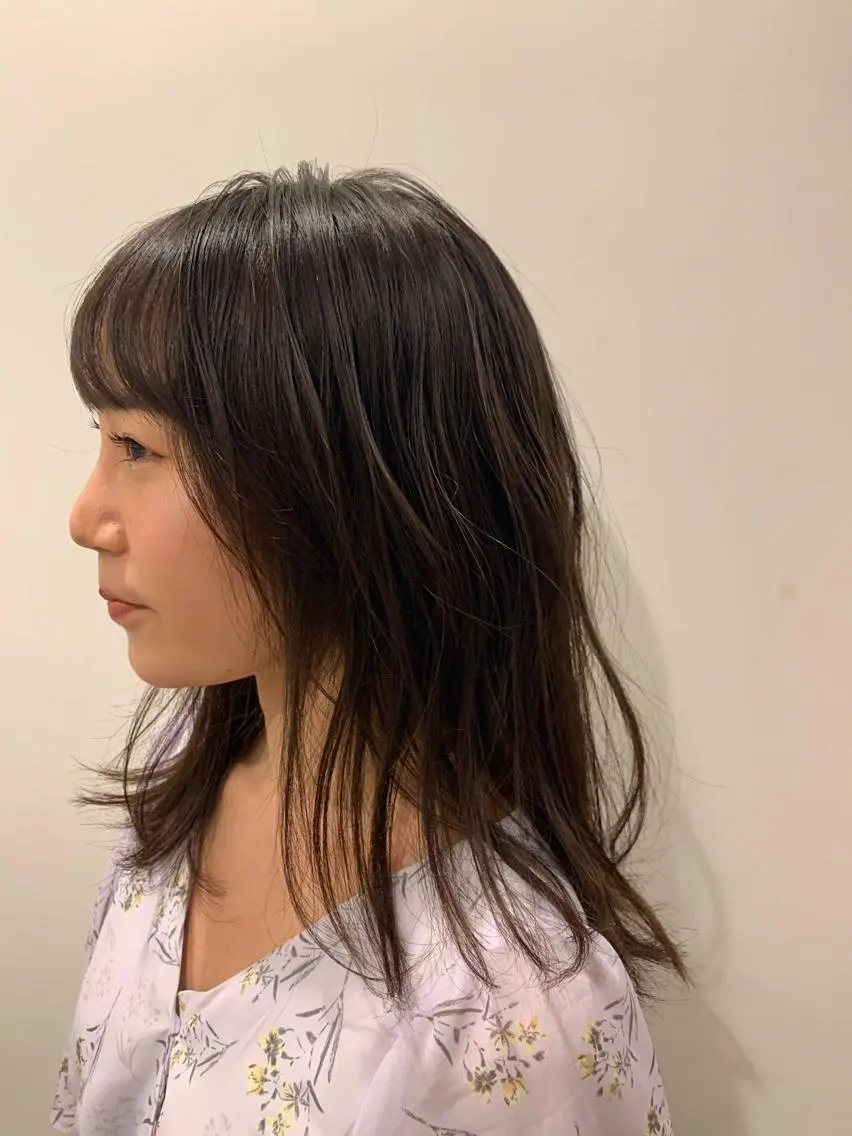 セミロング 杉山 憂人のヘアスタイル