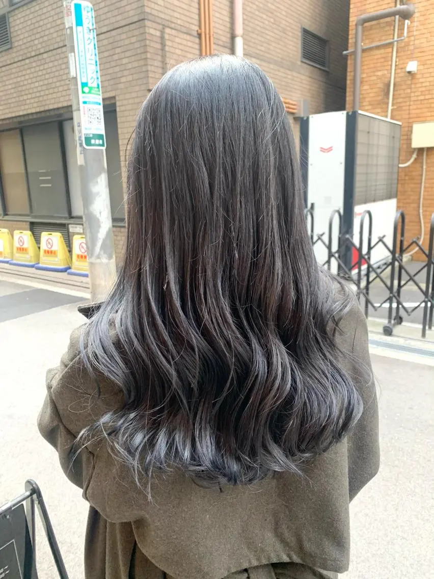 ロング 酸性ストレート/ブリ ーチなし/中村 匠のヘアスタイル