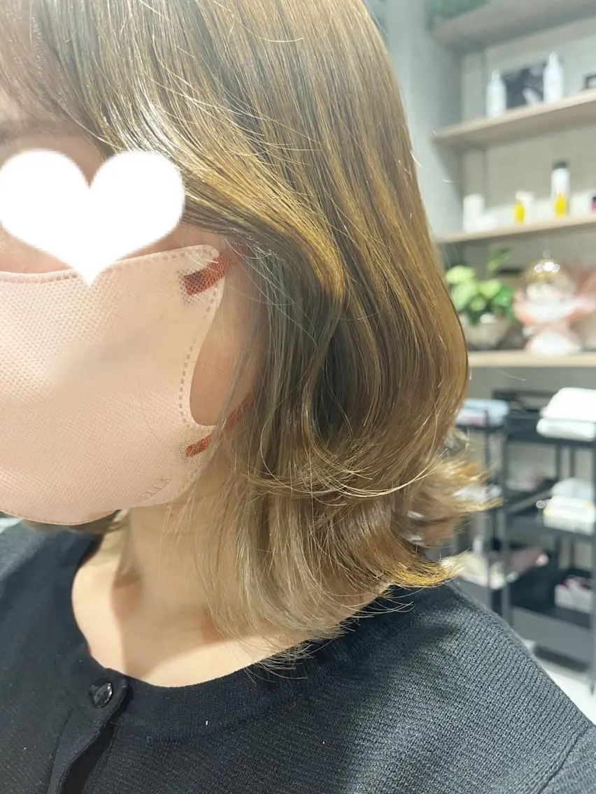 ショート カラー ベージュカラー くびれヘア 韓国風ヘア マンツーマン美容師 🫧久保友華菜🫧のその他イメージ
