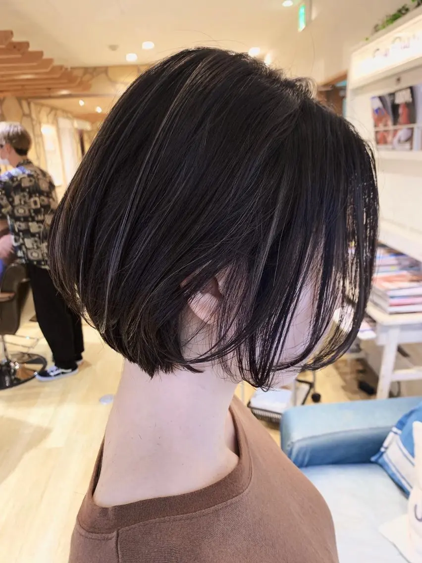 ショート ハイライト ショートヘア ヘアカラー トリートメント 渋谷ハイトーン/ デザインカラー阿部のヘアスタイル