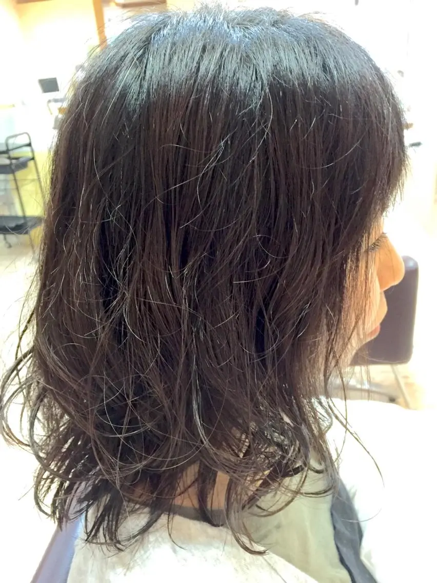 ミディアム パーマ 縮毛矯正×髪質改善 店長　DAITOのヘアスタイル