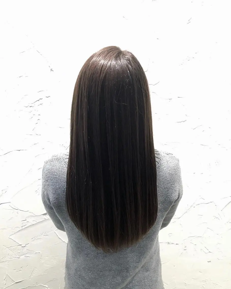セミロング 縮毛矯正 カット 縮毛矯正 中塚 義人のヘアスタイル
