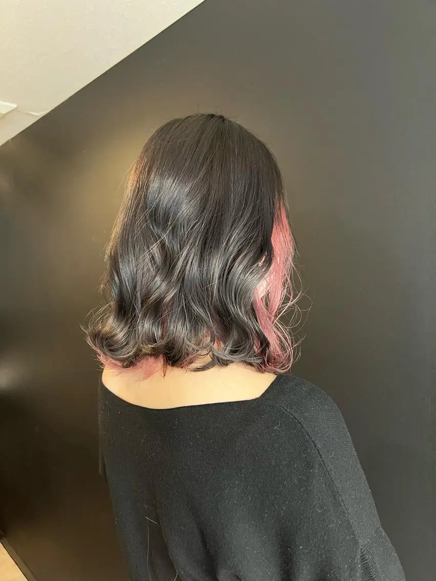 ミディアム カラー ヘアカラー トリートメント 🦋レイヤー特化/ 羽エク/ナツミ🦋のヘアスタイル