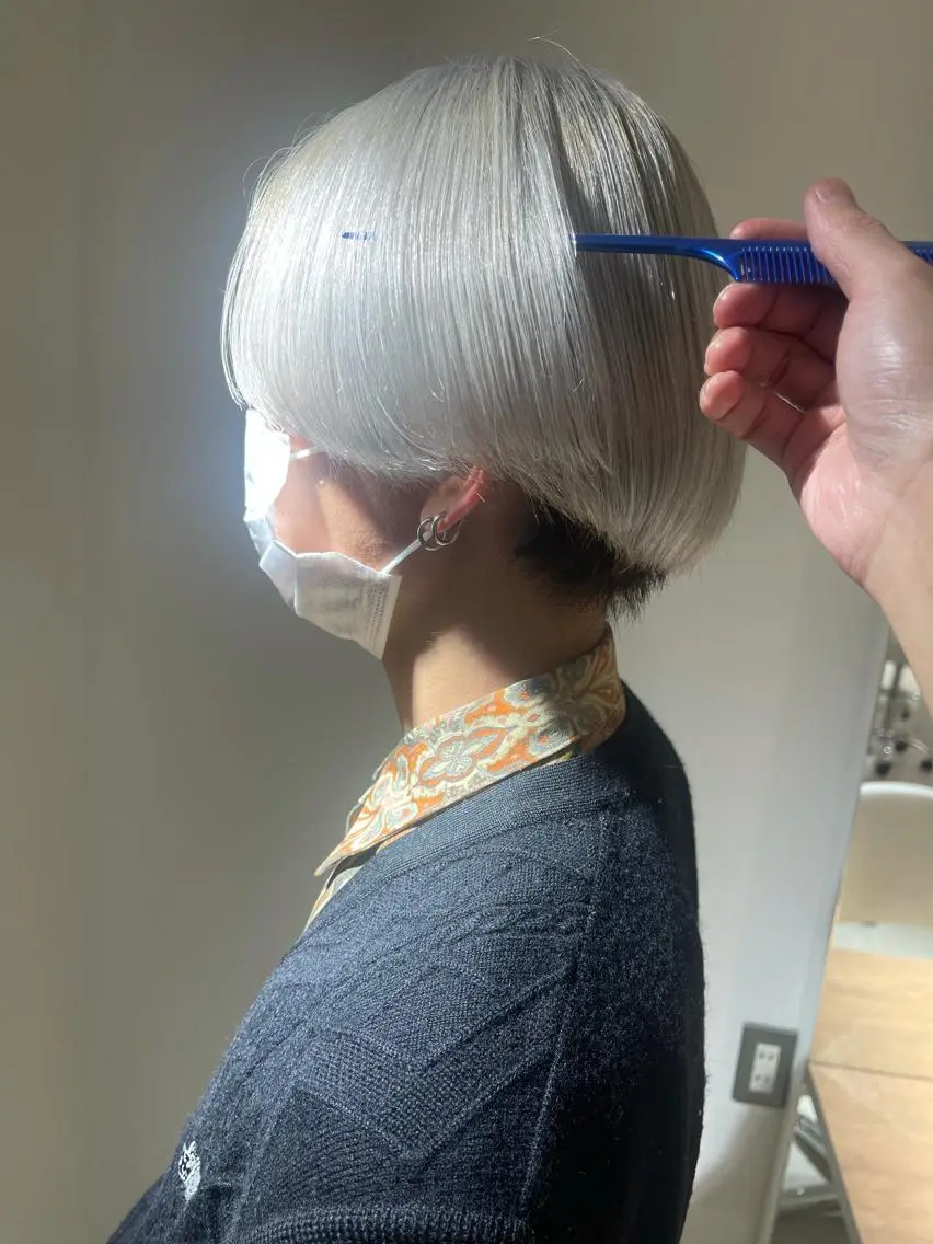 ショート カラー ヘアカラー トリートメント ヘアセット モテ髪提案します💕 髪質改善宗一郎のヘアスタイル
