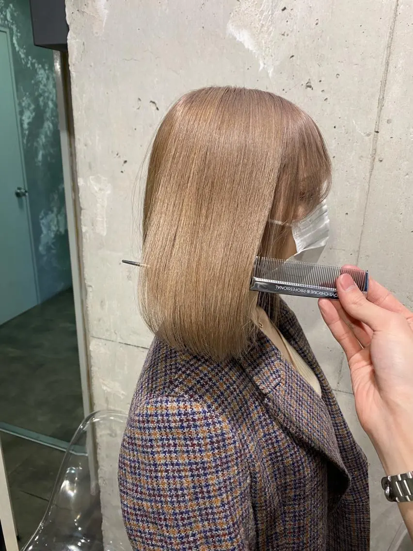 ショート カラー エフェクトブリーチ 🌟前澤啓太朗のヘアスタイル