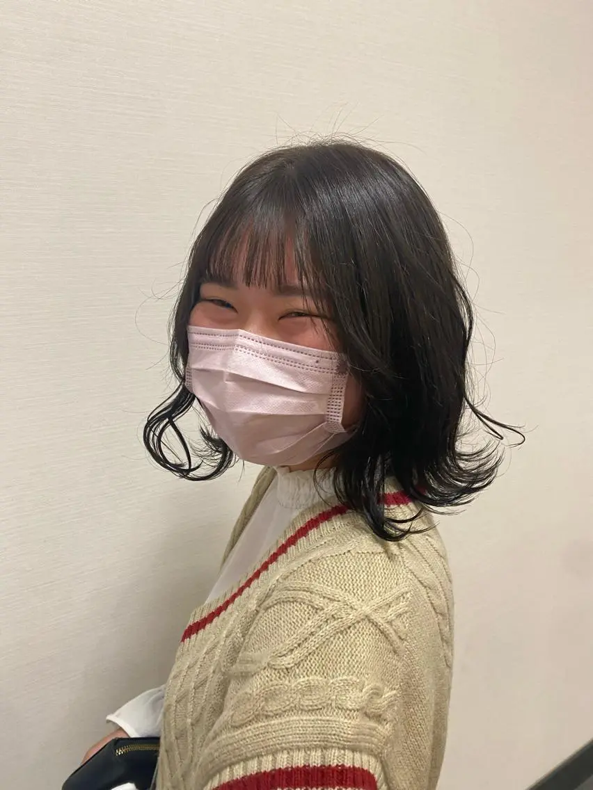ミディアム カラー パーマ ヘアアレンジ 🌿レイヤー/ブリー チ/🌿‬JINのヘアスタイル