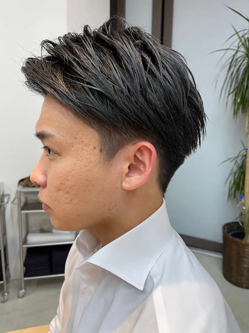 ショート パーマ メンズ 似合わせショート×透 明感/やじまたかしのヘアスタイル