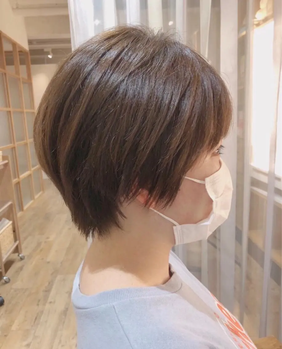 ショート カラー ショートヘア 髪質改善特化 谷口祐綺のヘアスタイル