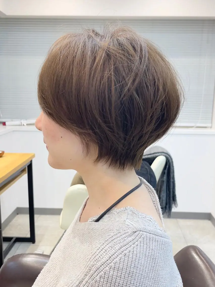 ショート 韓国風レイヤー ショート/犬塚 優介のヘアスタイル
