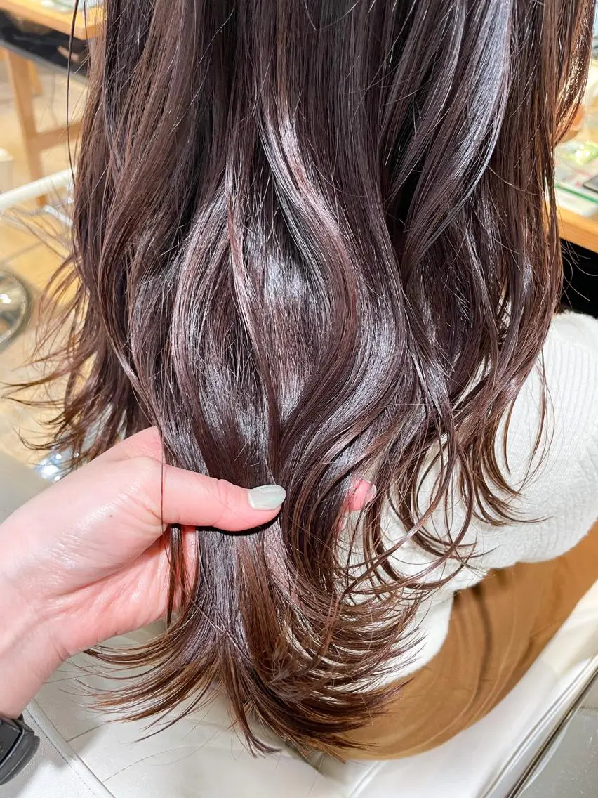 セミロング カラー ピンクカラー ✨カラー支持No.1 🧸ワキ カナコ🧸のヘアスタイル