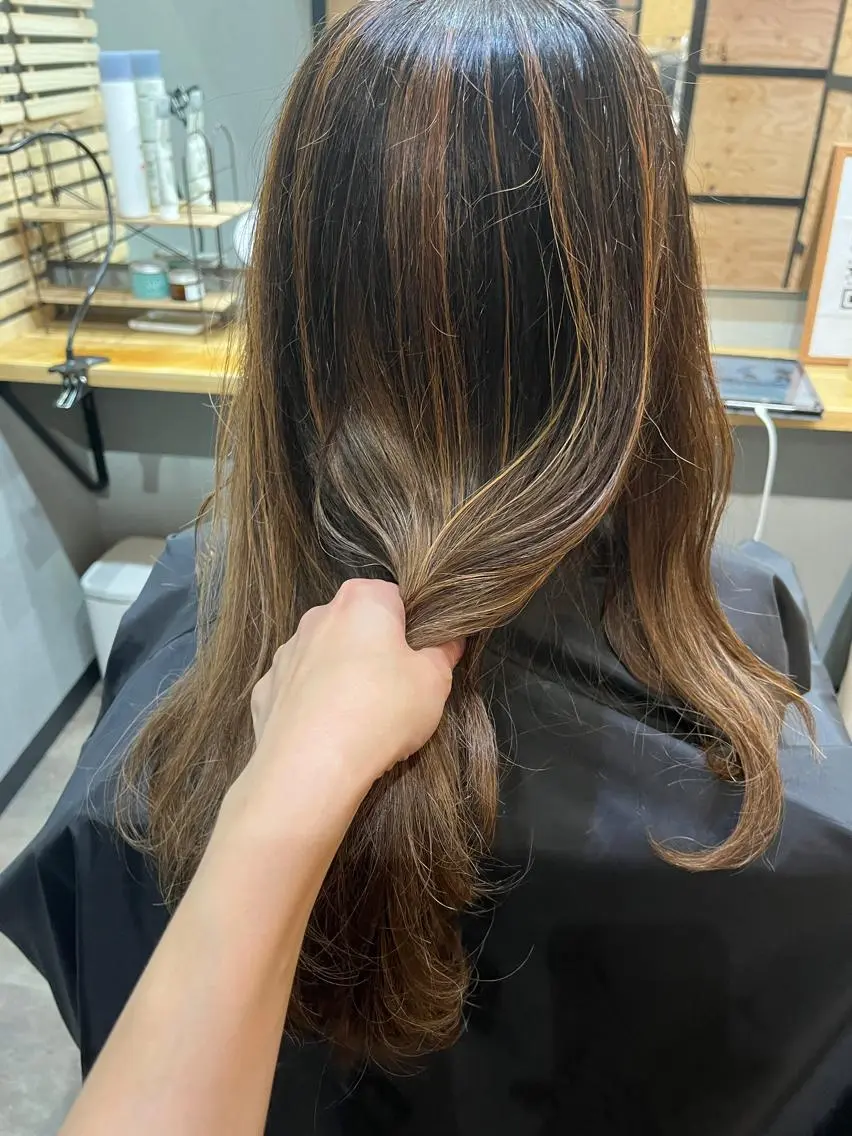 カラー キッズ 久木原 ゆりのヘアスタイル