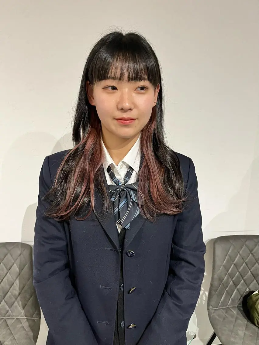 ロング カラー ベージュカラー ブリーチ ケアブリーチ 透明感カラー ダブルカラー カット ヘアカラー ショート/パーマ/ カラー/FUKOのヘアスタイル