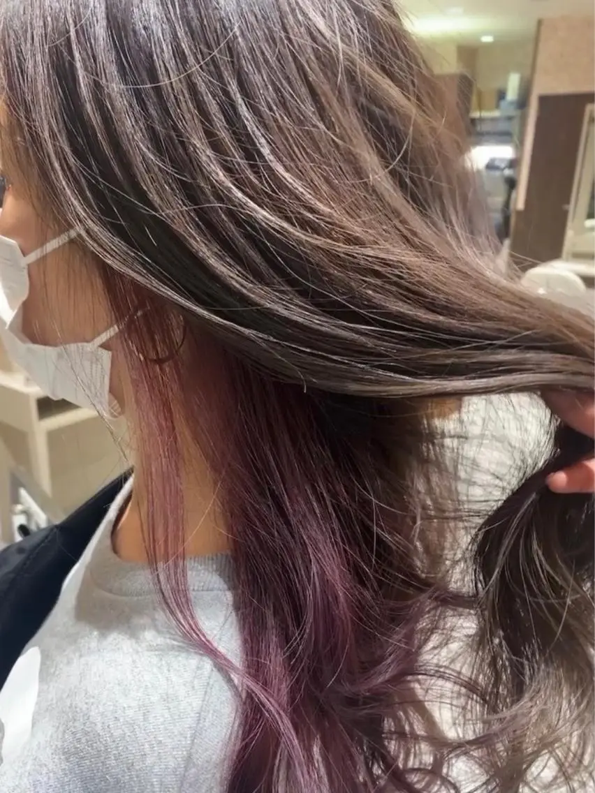 ロング カラー ヘアカラー トリートメント 近藤千翔🩵 髪質改善Periodのエステ・リラクイメージ