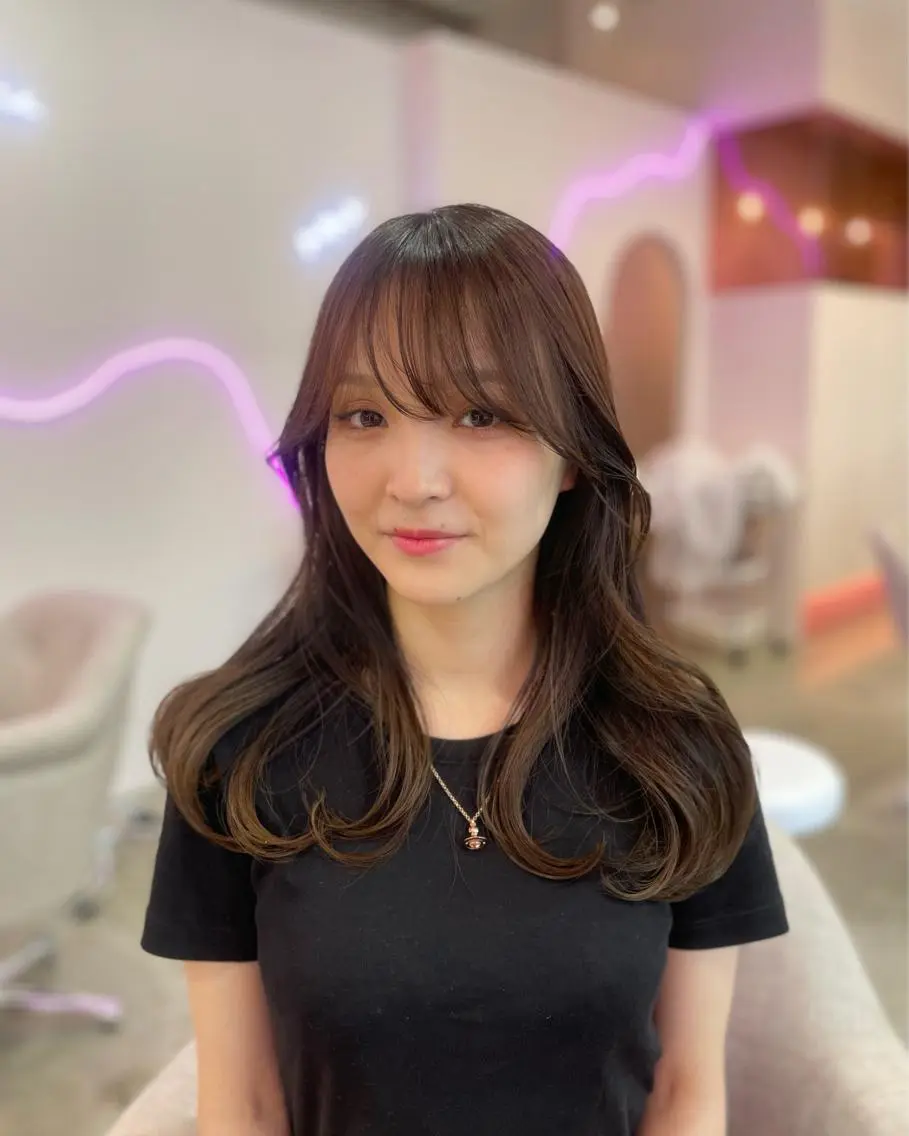 ロング カラー 艶カラー✨レイヤー 𝐚𝐲𝐚𝐤𝐚のヘアスタイル
