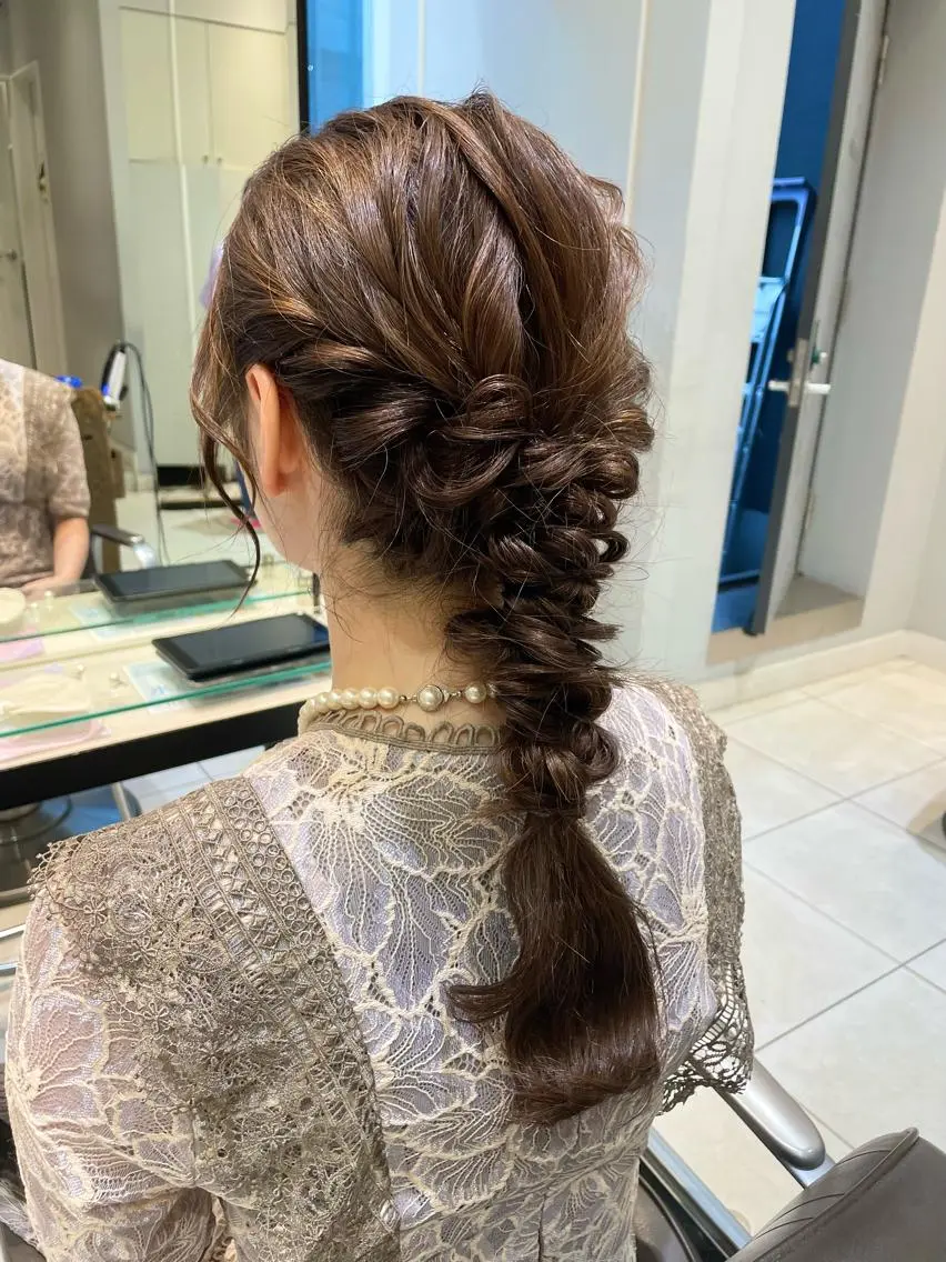ロング ヘアアレンジ ヘアセット 🦖鶴岡 香純🦖のヘアスタイル