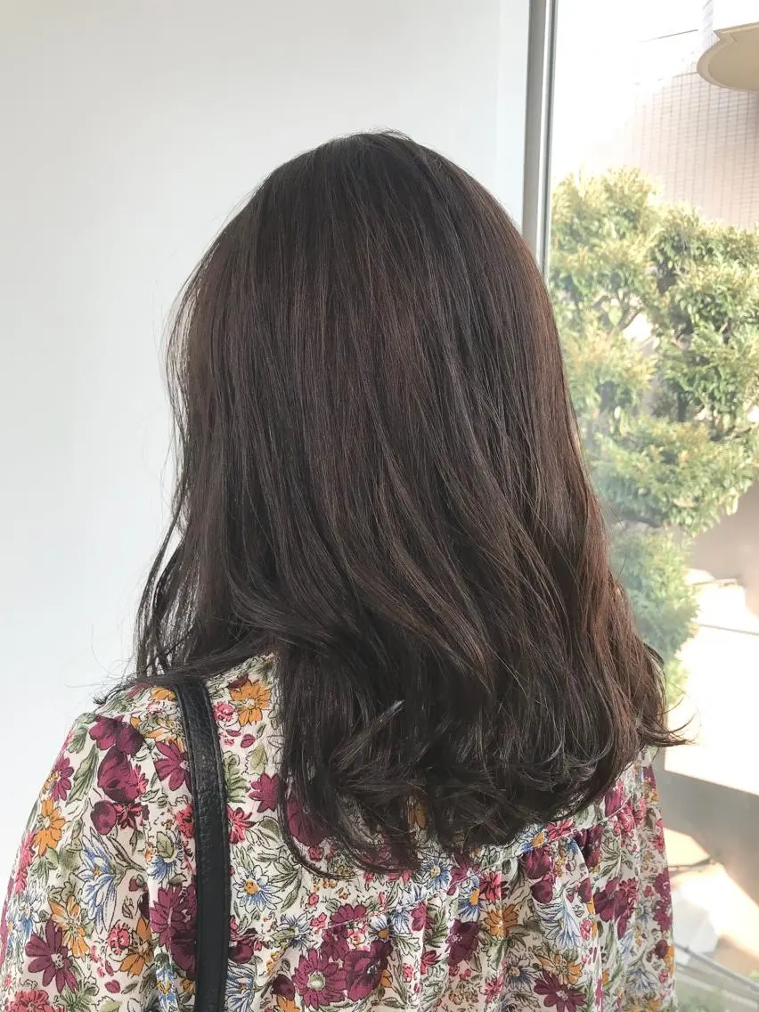 セミロング カラー ブラウンカラー ショコラブラウン 神奈川大学最寄り白楽 三本松巧のヘアスタイル