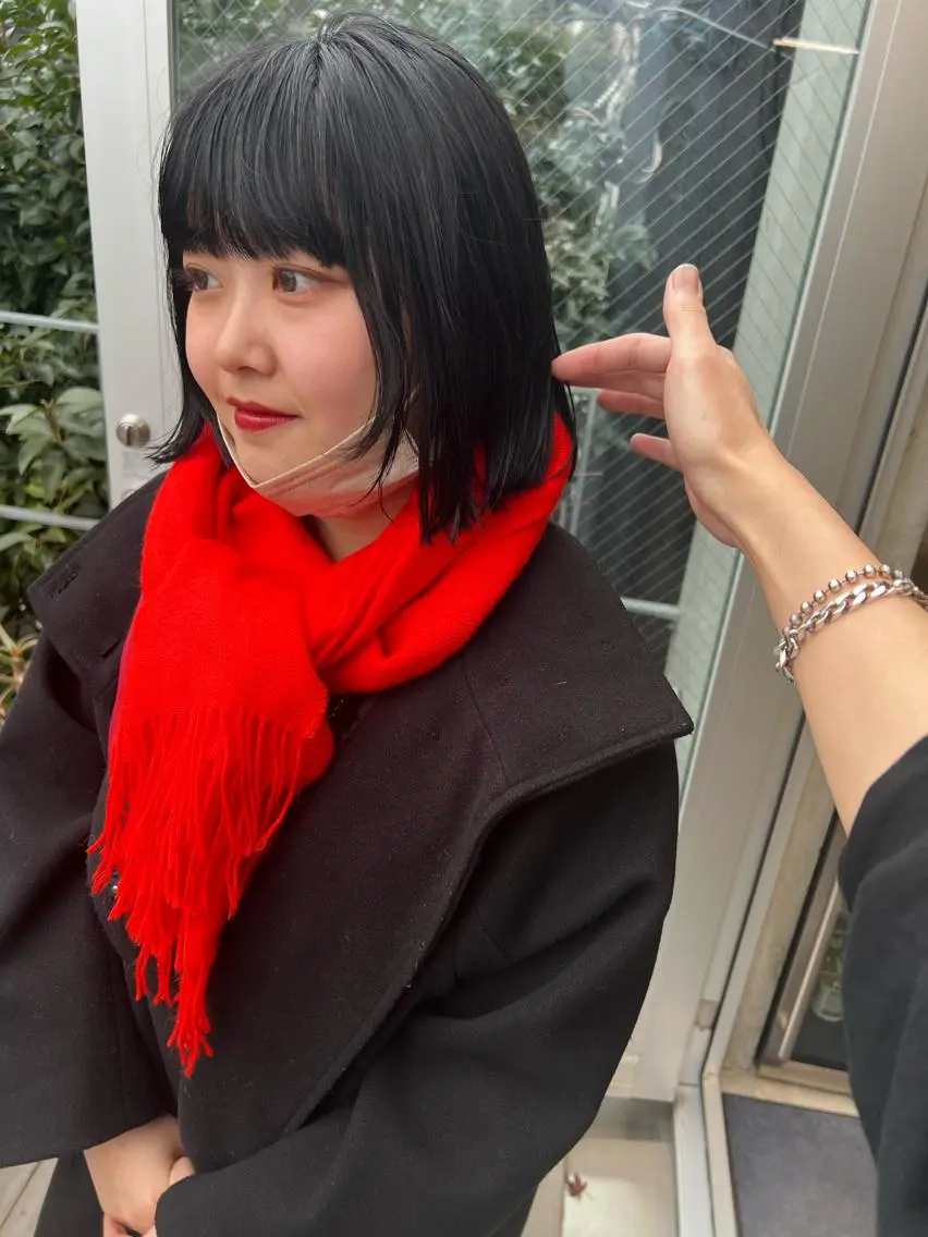 ショート ボブ 顔周りカット カット sakoda shunkiのヘアスタイル