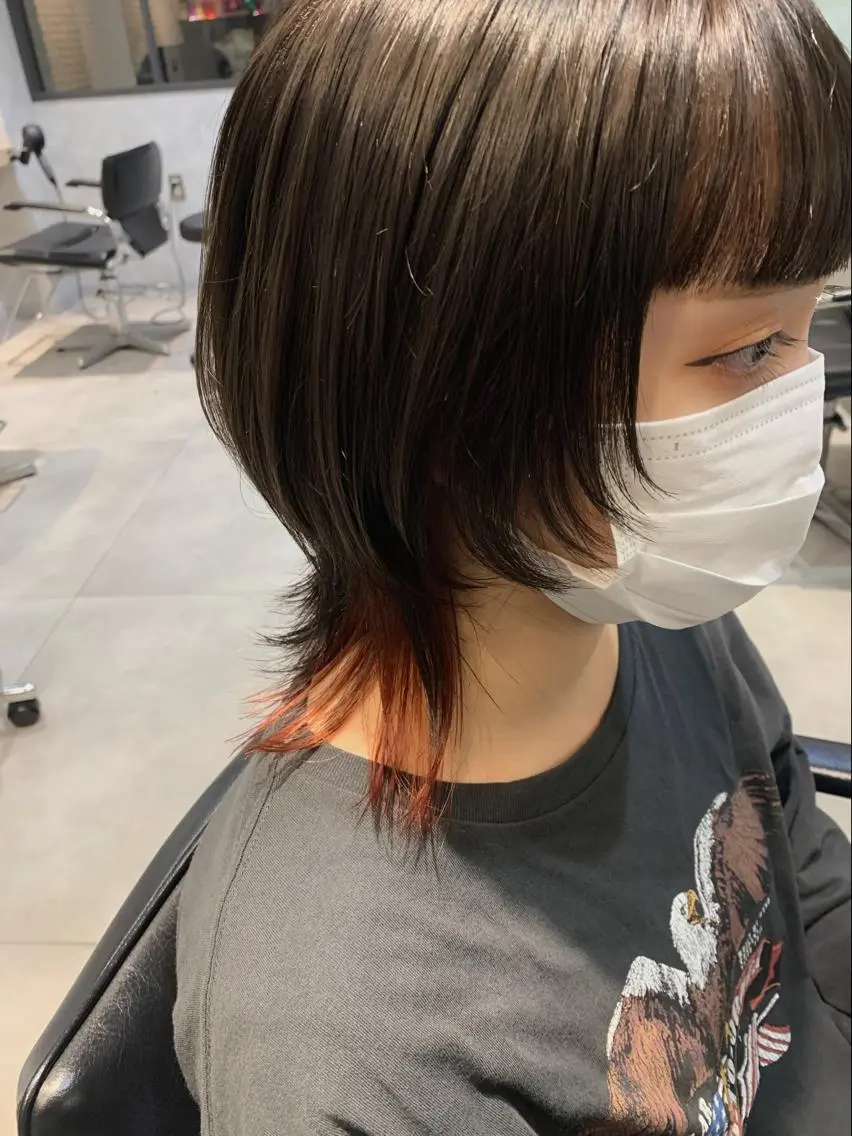 ショート カラー インナーカラー クレハ :)のヘアスタイル