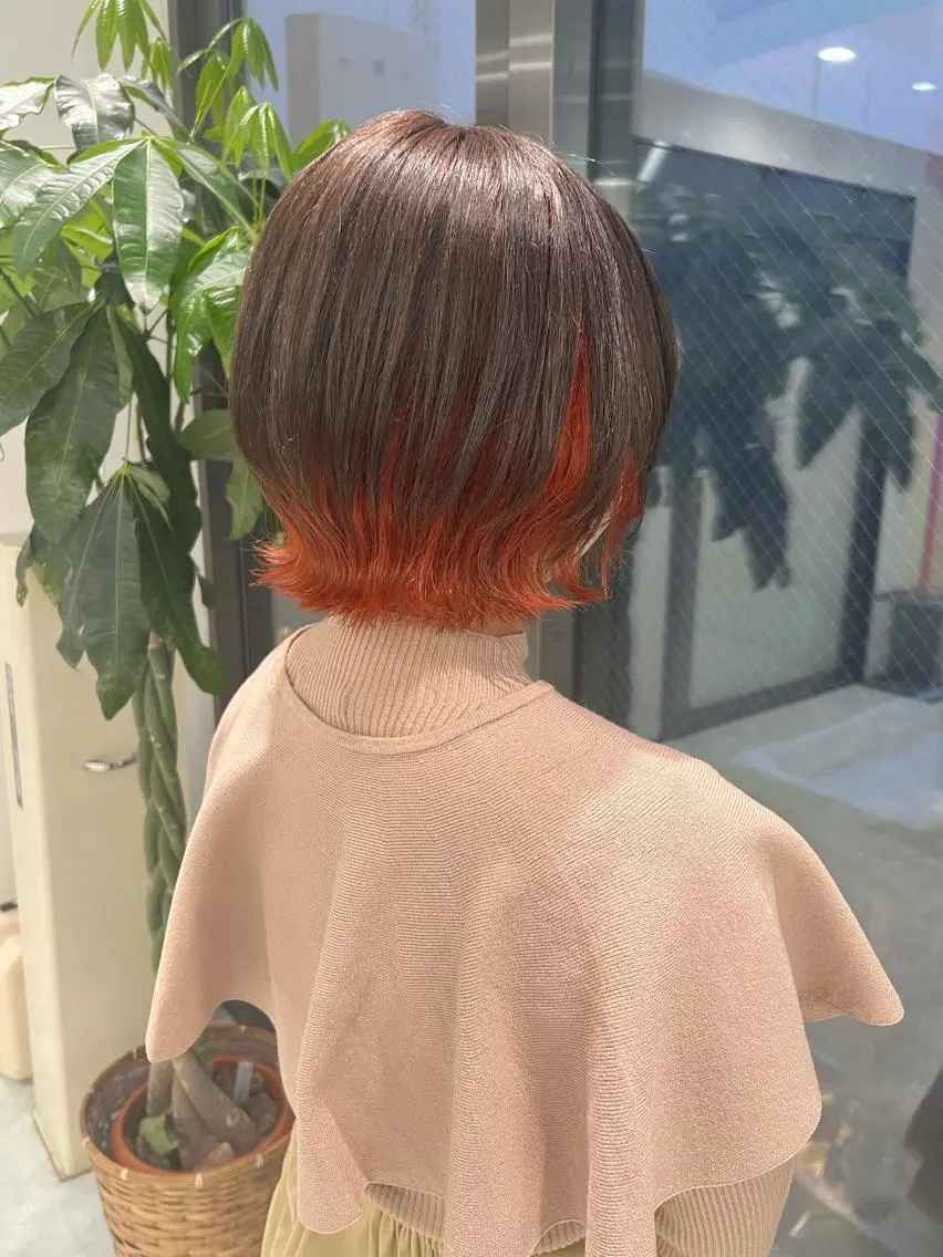 ショート カラー パーマ ヘアアレンジ メンズ キッズ ネイル マツエク・マツパ アイブロウ KANAMI 🌏のヘアスタイル