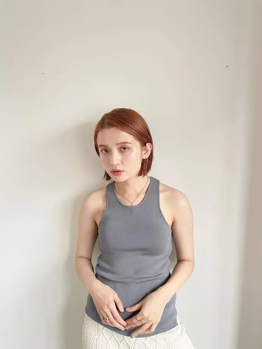 ミディアム カラー アディクシーカラー ブリーチ ブロンド ブルーカラー ハイライトカラー CEINE【セーヌ】 三軒茶屋のヘアスタイル