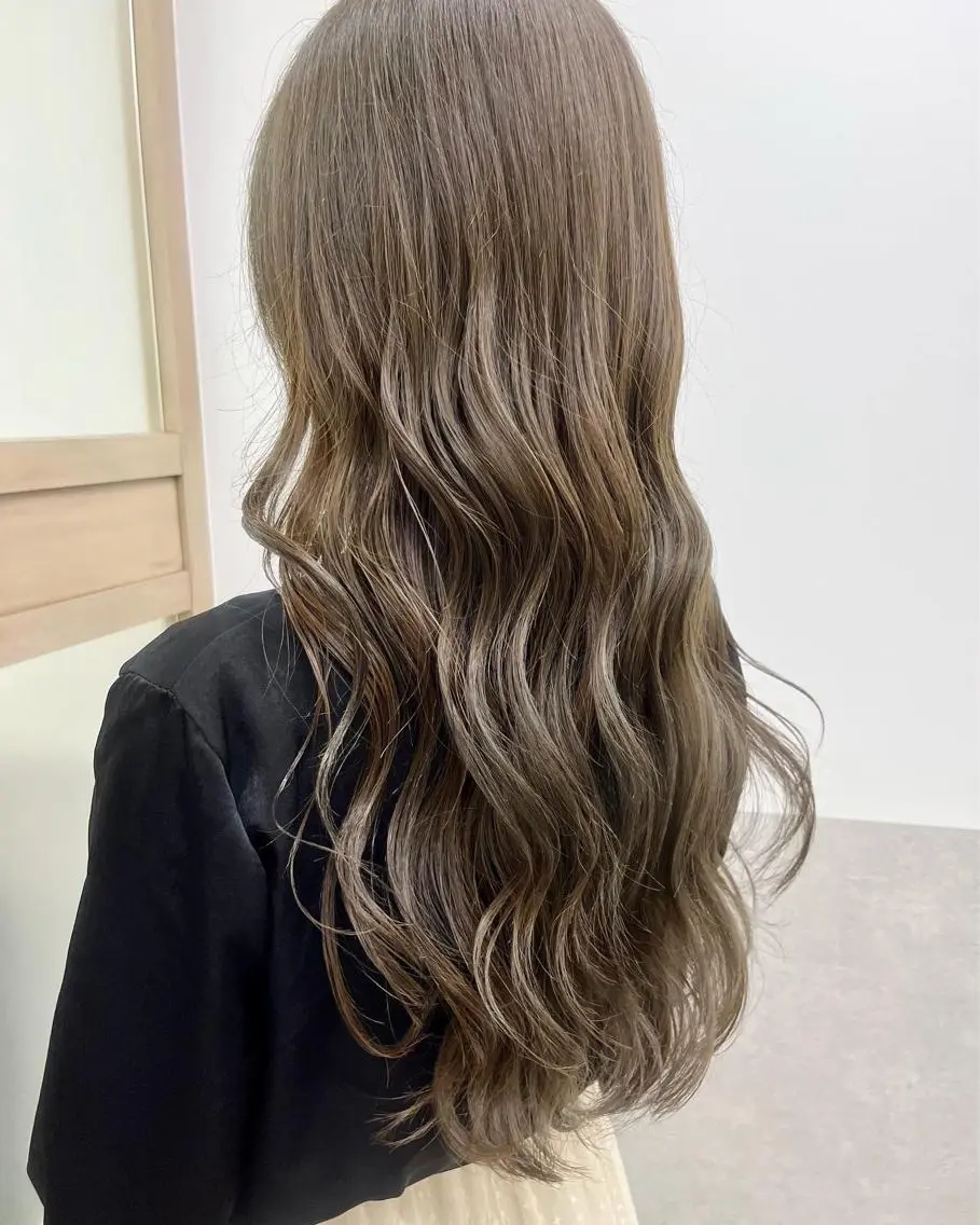 ロング カット ヘアカラー トリートメント 天野 涼のヘアスタイル