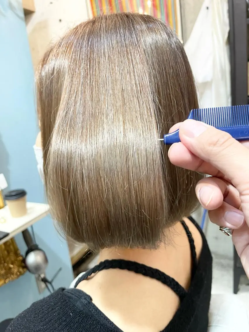 ショート カラー 切りっぱなしボブ ショートボブ ハンサムショート 丸みショート イヤリングカラー カット ヘアカラー トリートメント ショートボブ髪質改善 縮毛矯正のプロ山道潤のヘアスタイル