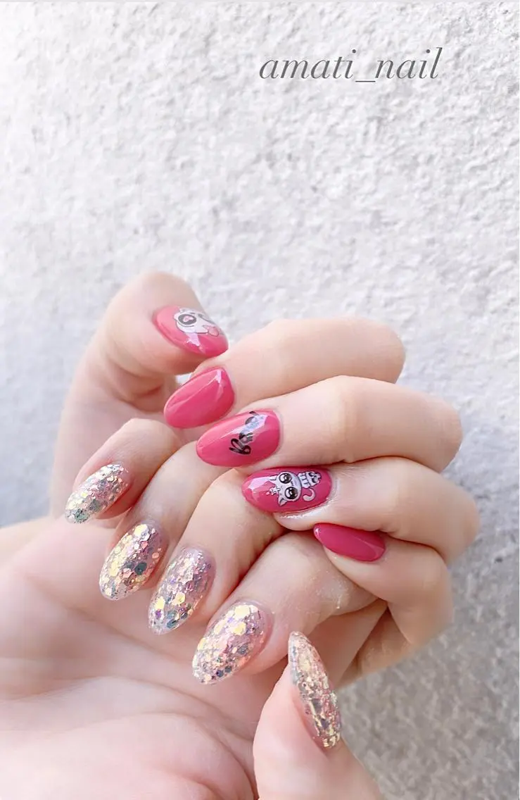 ネイル アニマル柄 マグネットネイル ミラーネイル ニュアンスネイル ワンカラーネイル ハンドネイル amati_nail TAKAKOのネイルデザイン
