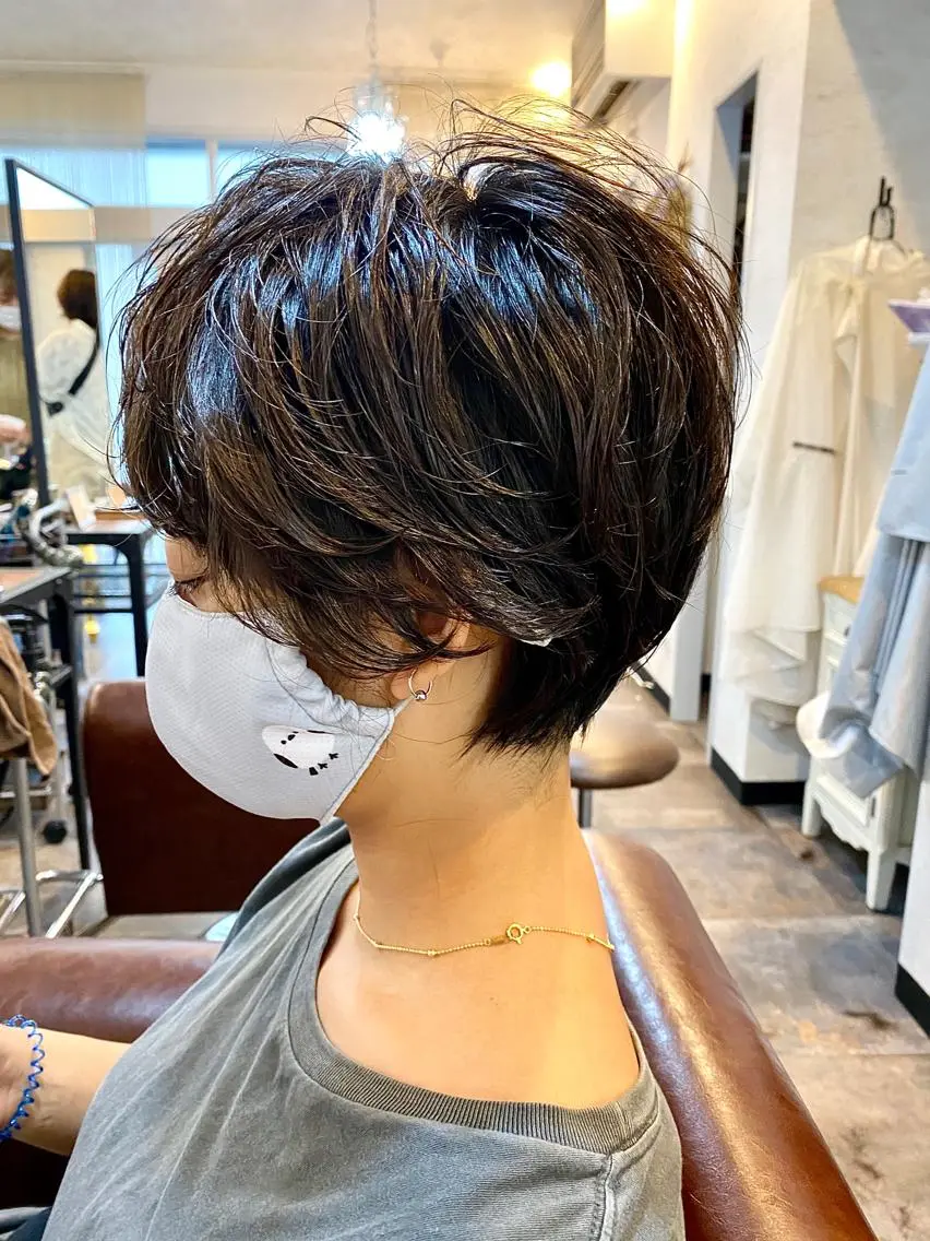 ショート パーマ カット パーマ トリートメント ⭐️ショート⭐️美髪 矯正⭐️水口陸のヘアスタイル