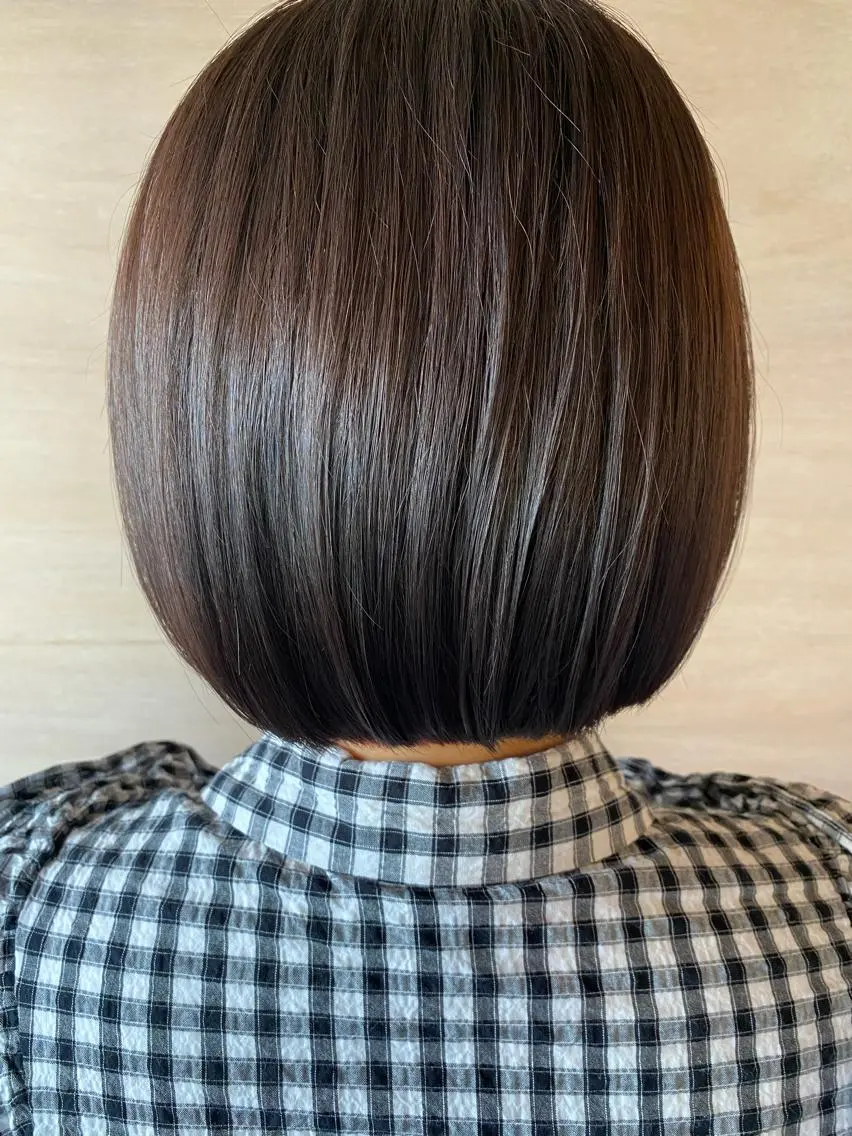 ショート カラー 切りっぱなしボブ ボブ 🐼加藤 佳穂🐾のヘアスタイル