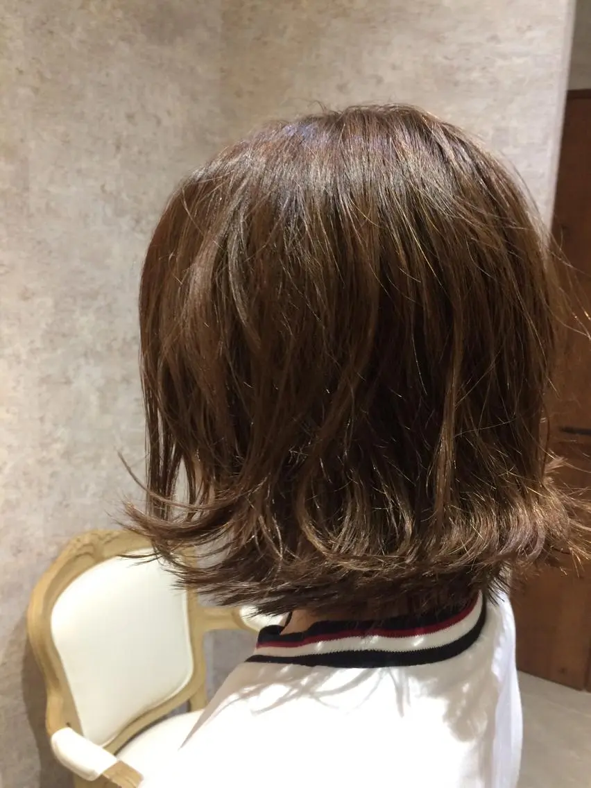 ショート ボブ 外ハネヘア Kobayashi ハイライト/ショートのヘアスタイル