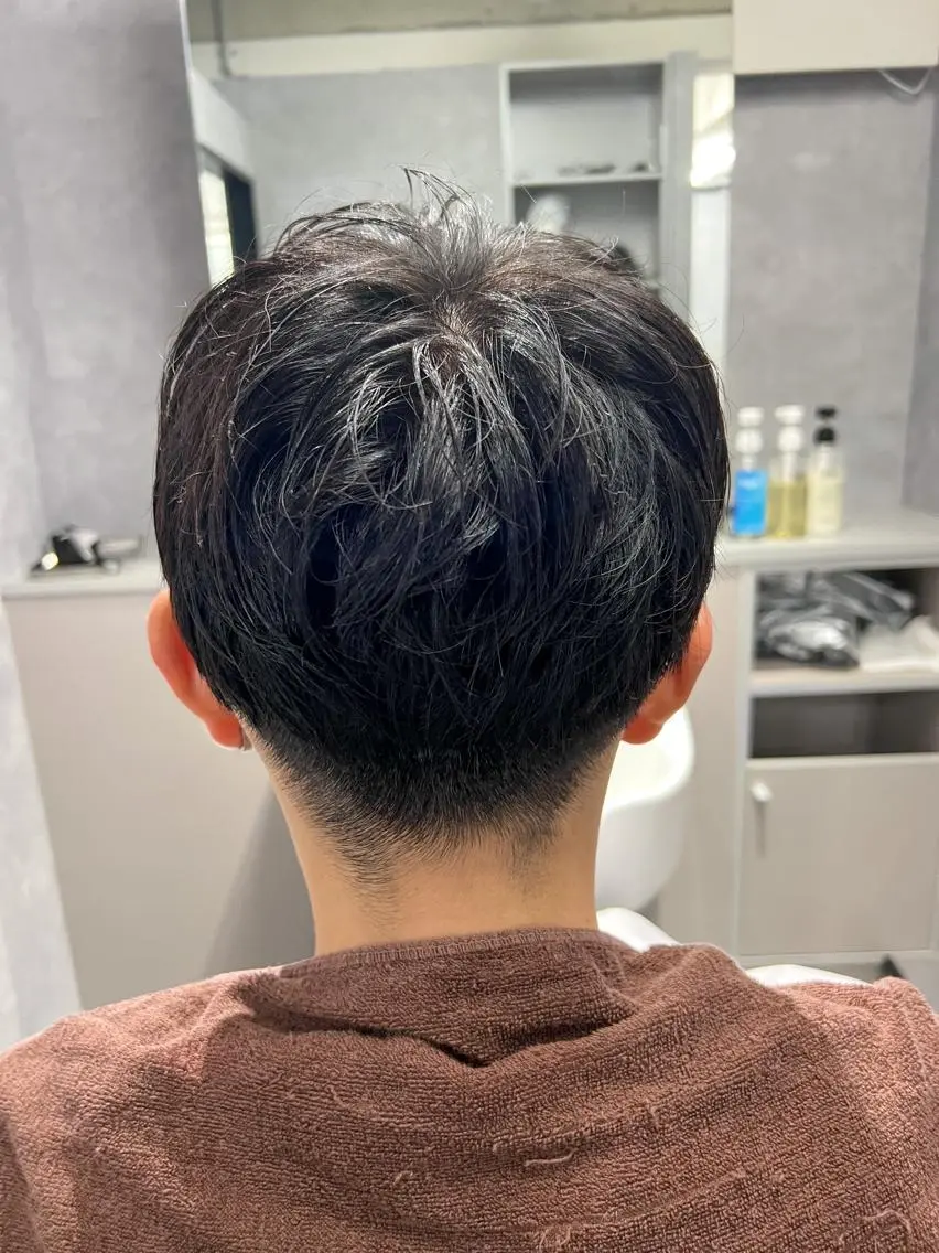 ショート メンズ マッシュ 垢抜け・メンズパーマ 津山祐紀のヘアスタイル
