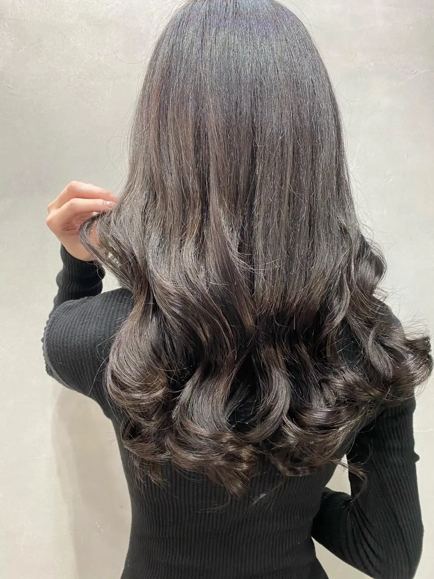 セミロング カラー ヘアアレンジ FAAM Tsuneのヘアスタイル