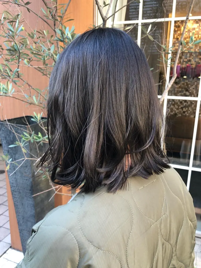 ミディアム カラー レイヤーカット✂️ 横浜No1♡下鳥翔子のヘアスタイル